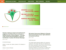 Tablet Screenshot of fdu-rwanda.com